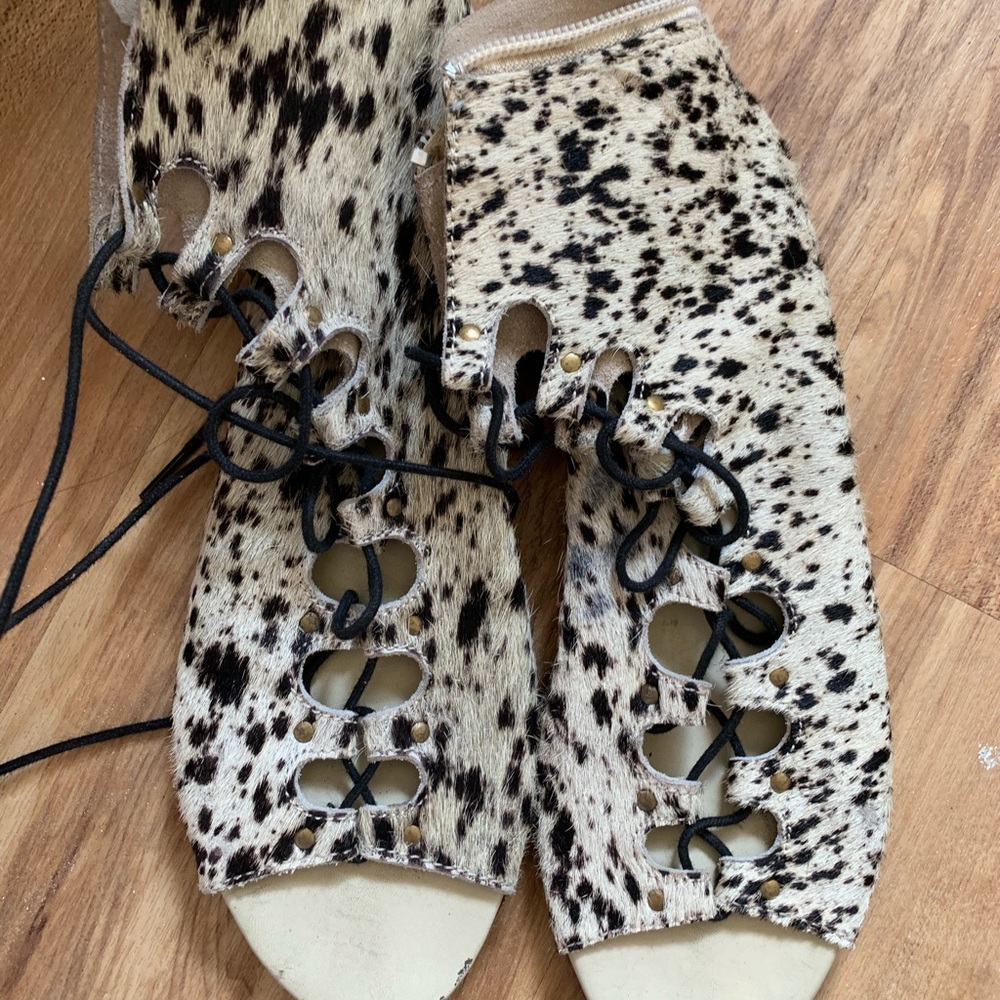 Matisse cow skin sandals
